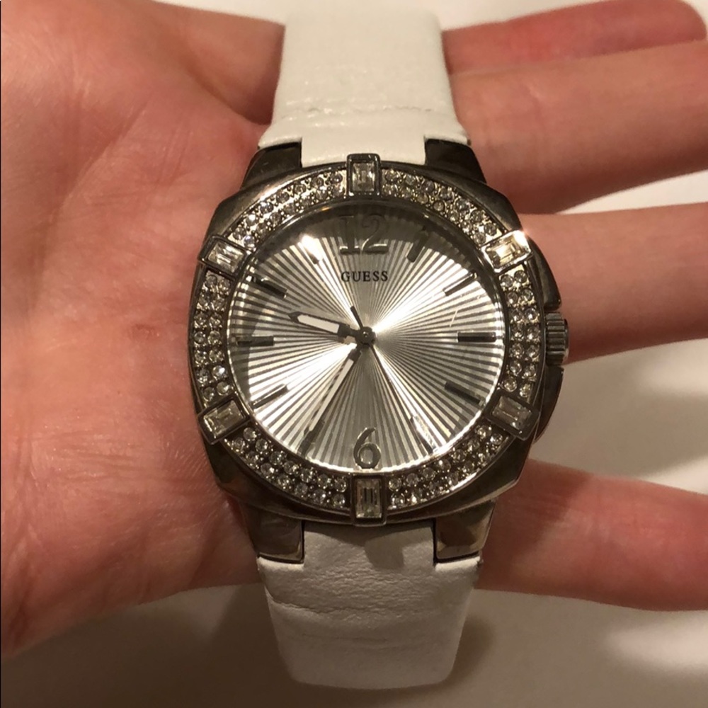 White diamond Guess watch